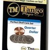 Perfect Shell Coin Set Quarter Dollar (Shell and 4 Coins D0200) by Tango Magic - Trick