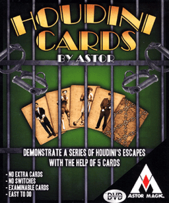 Houdini Cards (DVD included) by Astor Magic - DVD