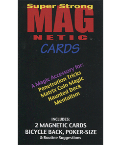 Magnetic Cards (2 pack/Red & Blue) by Chazpro Magic. - Trick