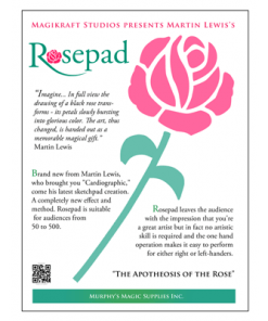 The Rose Pad (complete kit) by Martin Lewis - Trick