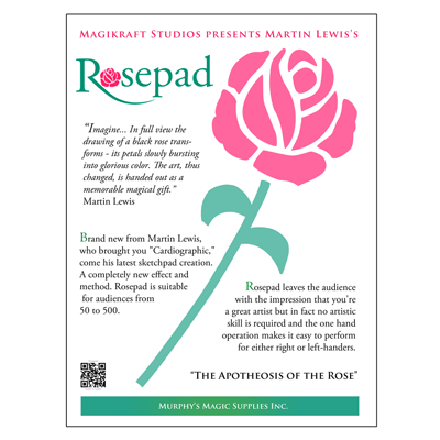 The Rose Pad (complete kit) by Martin Lewis - Trick The Rose Pad (complete kit) by Martin Lewis - Trick