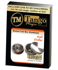 Boston Coin Box (Half Dollar Aluminum) by Tango - Trick (A0008)
