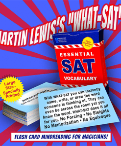 What - SAT (Flash Card Book Test) by Martin Lewis