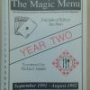 The Magic Menu YEAR TWO - Jim Sisti CLEARANCE The Magic Menu YEAR TWO - Jim Sisti CLEARANCE