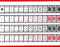 52 on 1 Cards (Royal back) 1 card= 1 unit.