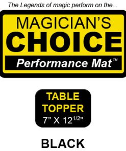 Table Topper Close-Up Mat (BLACK - 7x12.5) by Ronjo - Trick