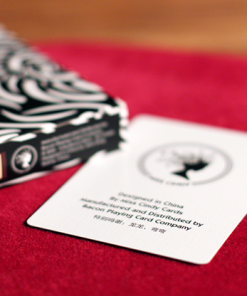 Turbulence (Black) Playing Cards