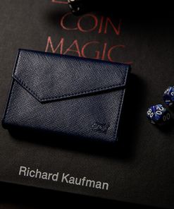 Luxury Leather Playing Card Carrier (Blue) by TCC - Trick Luxury Leather Playing Card Carrier (Blue) by TCC - Trick