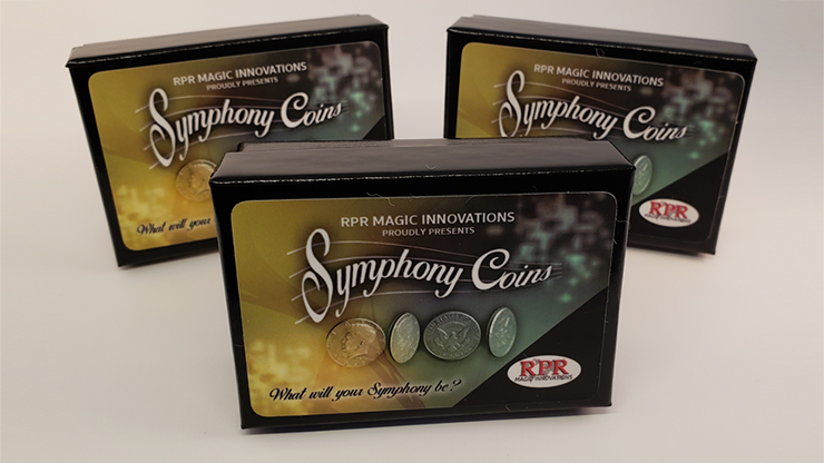 Symphony Coins (US Eisenhower) Gimmicks and Online Instructions by RPR Magic Innovations - Trick Symphony Coins (US Eisenhower) Gimmicks and Online Instructions by RPR Magic Innovations - Trick