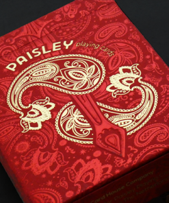 Paisley Royals (Red) Playing Cards by Dutch Card House Company