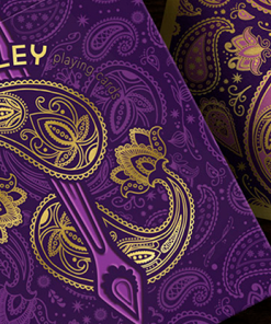 Collector's Paisley Royals Purple (Numbered Seals)  Playing Cards by Dutch Card House Company