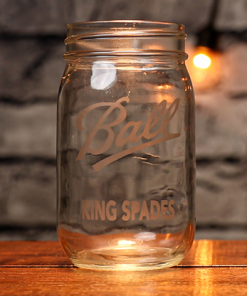 Engraved (Mason Jar KS Gimmick and Online Instructions) by James Kellogg  - Trick