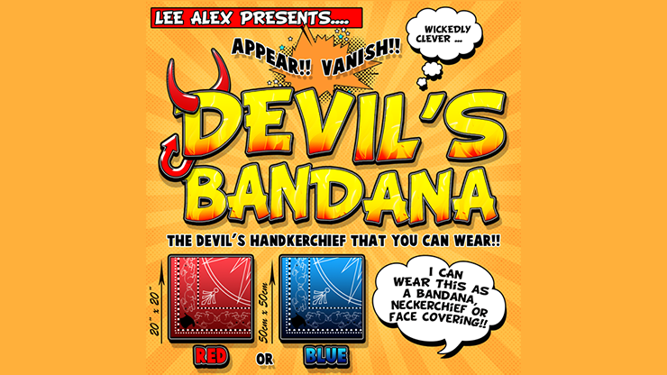 Devil's Bandana (Red) by Lee Alex - Trick Devil's Bandana (Red) by Lee Alex - Trick