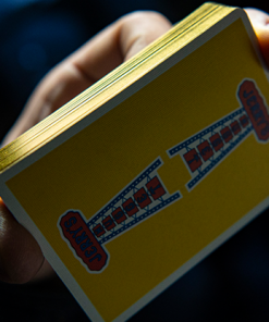 Gilded Vintage Feel Jerry's Nuggets (Yellow) Playing Cards