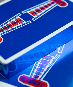 Gilded Vintage Feel Jerry's Nuggets (Blue) Playing Cards