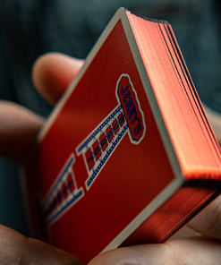 Gilded Vintage Feel Jerry's Nuggets (Red) Playing Cards