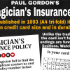 The Magician's Insurance Policy by Paul Gordon - Trick The Magician's Insurance Policy by Paul Gordon - Trick