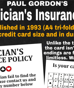 The Magician's Insurance Policy by Paul Gordon - Trick