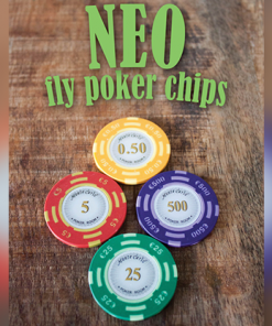 Neo Fly Poker Chips (Gimmicks and Online Instructions) by Leo Smetsers - Trick