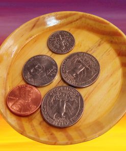Multiplying Coin Tray (wood)