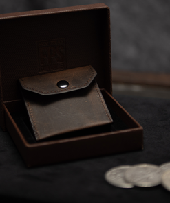 FPS Coin Wallet Brown (Gimmicks and Online Instructions) by Magic Firm - Trick