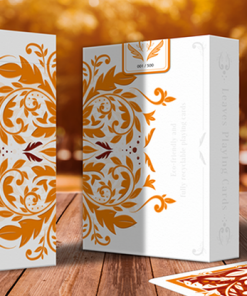 Leaves Autumn Edition Collector's (White) Playing Cards by Dutch Card House Company