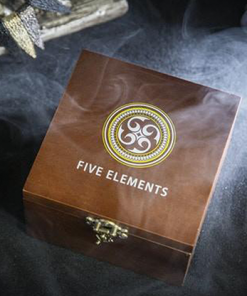 Five Elements Playing Cards Wooden Collection Set with 5 Dice by TCC