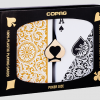 Copag 1546 Plastic Playing Cards Poker Size Regular Index Black and Gold Double-Deck Set Copag 1546 Plastic Playing Cards Poker Size Regular Index Black and Gold Double-Deck Set