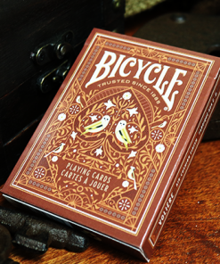 Bicycle Aviary (Orange) Playing Cards