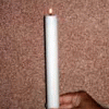 Lit Candle to Milk or Salt