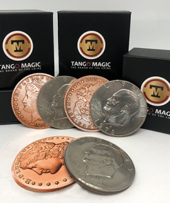 Copper Morgan Hopping Half (Gimmicks and Online Instructions) by Tango Magic - Trick
