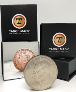 Copper Morgan Copper and Silver (Gimmicks and Online Instructions) by Tango Magic - Trick