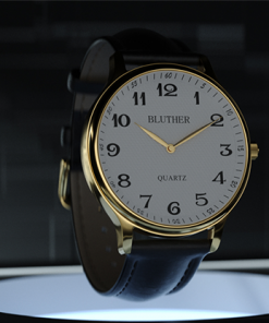 Infinity Watch V3 - Gold Case White Dial / STD Version (Gimmick and Online Instructions) by Bluether Magic - Trick