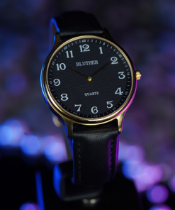 Infinity Watch V3 - Gold Case Black Dial / STD Version (Gimmick and Online Instructions) by Bluether Magic - Trick