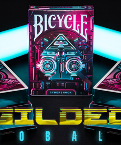 Gilded Cobalt Bicycle Cybershock Playing Cards