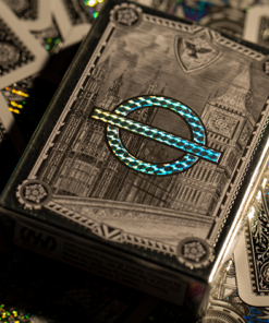 London Diffractor Silver Playing Cards