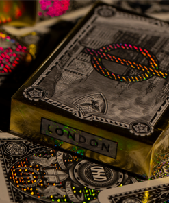 London Diffractor Gold Playing Cards