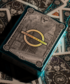 London Diffractor Ice Blue Playing Cards