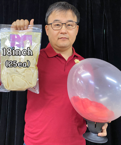 Inside of balloon support + 18 inch balloons for balloon piercing 25 pieces by JL Magic - Trick