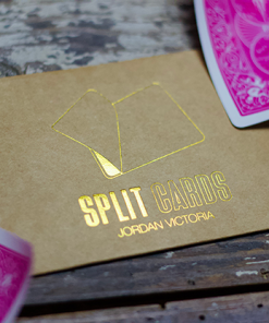 COLORED Split Cards 10 ct. (Fushia) by PCTC - Trick
