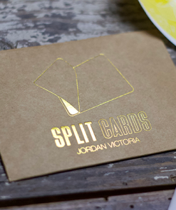 COLORED Split Cards 10 ct. (Yellow) by PCTC - Trick