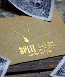 COLORED Split Cards 10 ct. (Black) by PCTC - Trick