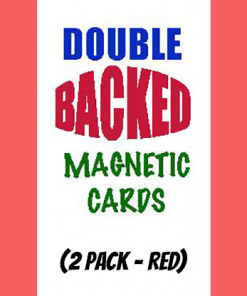 Magnetic Cards (2 pack/Red) by Chazpro Magic. - Trick