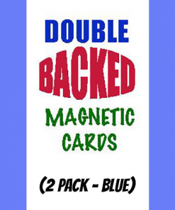 Magnetic Cards (2 pack/Blue) by Chazpro Magic. - Trick