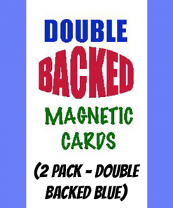 Magnetic Cards (2 pack/double back blue) by Chazpro Magic. - Trick
