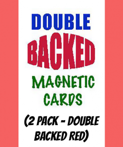 Magnetic Cards (2 pack/double back red) by Chazpro Magic. - Trick