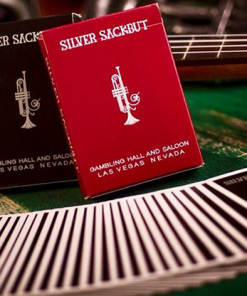 Silver Sackbut Playing Cards (Black)