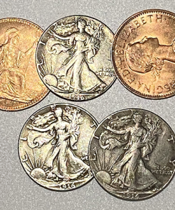 Replica Walking Liberty Hopping Half (Gimmicks and Online Instructions) by Tango Magic - Trick