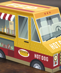 Hot Dog & Mustard Combo (Half-Brick) Playing Cards by Fast Food Playing Cards