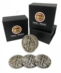 Replica Walking Liberty Expanded Shell plus 4 coins (Gimmicks and Online Instructions) by Tango - Trick